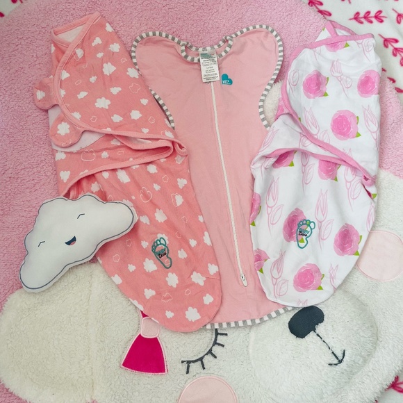 3 Baby Girl Swaddles: Newborn to 3 Months - Picture 1 of 7